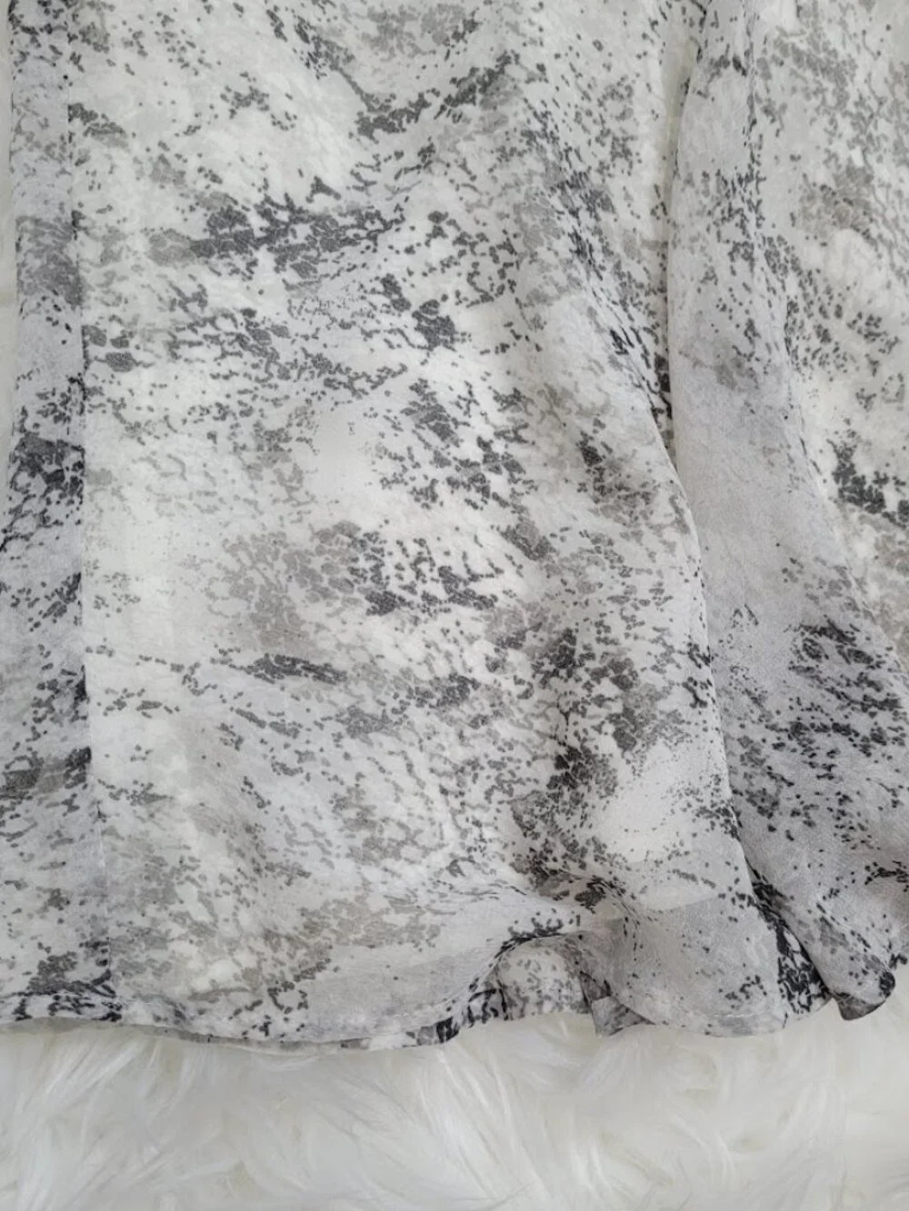 Banana‎ Republic Factory Women's Snakeskin Printed Mini Chiffon Tiered Skirt 2